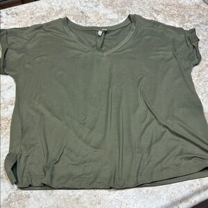 Cato olive Green Short Sleeve Top